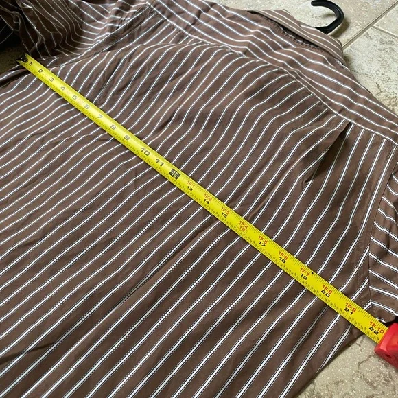Men’s Abercrombie & Fitch Shirt, Size M, Striped Brown, Great Condition - Picture 4 of 7